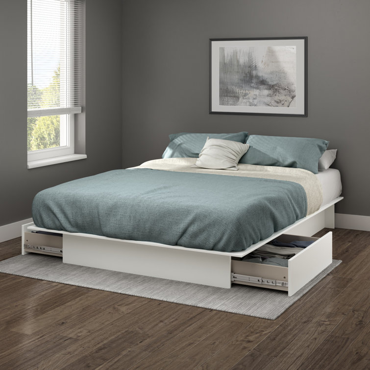 South Shore Step One King Storage Platform Bed & Reviews Wayfair